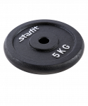 Диск чугунный Starfit Core BB-204 d=26 мм, черный, 5 кг