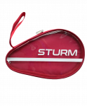 Чехол для ракетки для настольного тенниса Sturm CS-02, для одной ракетки, красный