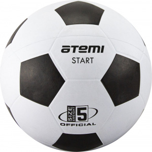 Мяч футбольный ATEMI START, резина, бел/чёрн, р.5, 32 п, окруж 68-71 ― купить в Москве. Цена, фото, описание, продажа, отзывы. Выбрать, заказать с доставкой. | Интернет-магазин SPORTAVA.RU