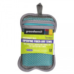 Полотенце GREEN-HERMIT ультралёгкое Superfine Fiber Day Towel, MACAW GREENM/45г/31x60см