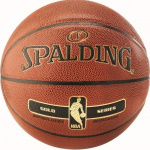 76-014Z Мяч Spalding б/б NBA GOLD SER I/О, р. 7, композитная кожа (полиуретан)