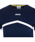 Футболка тренировочная Jögel JCT-1040-091, хлопок, темно-синий/белый