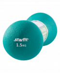 Гантель неопреновая Starfit DB-202 1,5 кг, бирюзовая