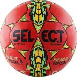 Мяч минифутбольный SELECT FUTSAL SAMBA, (335) красн/жёлт, 62-64)