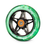 Колесо HIPE Star 110mm black/transparent green, black/green