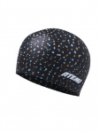 Шапочка для плавания Atemi silicone cap Point black, силикон, Цвет: Принт, TSC1PB