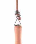 Скакалка с деревянными ручками Insane IN22-JR300, нейлон, коричневый, 2,8 м