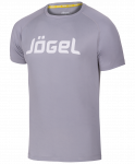 Футболка тренировочная Jögel JTT-1041-081, полиэстер, серый/белый