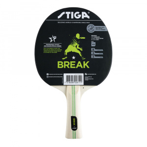 Ракетка для н/т Stiga Break WRB, 1211-5918-01, для начин., нак. 1,8 мм ITTF, конич. ручка ― купить в Москве. Цена, фото, описание, продажа, отзывы. Выбрать, заказать с доставкой. | Интернет-магазин SPORTAVA.RU