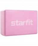 Блок для йоги Starfit YB-200 EVA, розовый пастель