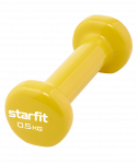 БЕЗ УПАКОВКИ Гантель виниловая Starfit DB-101 0,5 кг, желтый