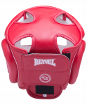 Шлем закрытый Reyvel RV-301, кожзам, красный