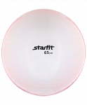 Мяч гимнастический Starfit GB-105 65 см, прозрачный, розовый