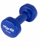 БЕЗ УПАКОВКИ Гантель виниловая Starfit DB-101 5 кг, темно-синий