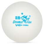 Мяч для настольного тенниса Double Fish Fish 1*, V40+1, 100 шт (Диаметр 40+)