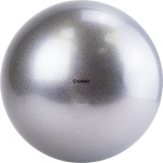 Мяч для художественной гимнастики однотонный TORRES,AG-19-06, диам. 19 см, серебристый