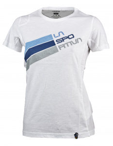 Футболка LA SPORTIVA Stripe Logo T-Shirt W, White ― купить в Москве. Цена, фото, описание, продажа, отзывы. Выбрать, заказать с доставкой. | Интернет-магазин SPORTAVA.RU