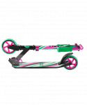 Самокат Ridex 2-колесный Flow 125 мм, розовый/зеленый
