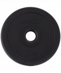 Диск пластиковый BASEFIT BB-203 d=26 мм, черный, 1 кг
