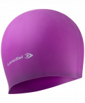 Шапочка для плавания, силикон, фиолетовый LongSail