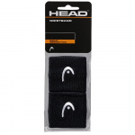 Напульсники HEAD 2,5 285050-BK, 2шт., черные (Универсальный)