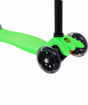 Самокат Ridex 3-колесный Snappy 2.0 3D 120/80 мм, зеленый