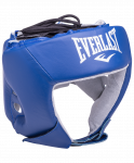 Шлем открытый Everlast USA Boxing 610406U, L, кожа, синий