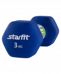 Гантель неопреновая Starfit DB-201 3 кг, синий