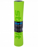 Коврик для фитнеса Starfit FM-202, TPE перфорированный, 173 x 61 x 0,7 см, ярко-зеленый