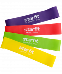 Фитнес-резинки Starfit Core ES-203 латекс, комплект неон, 4 шт