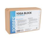 Блок для йоги TORRES YL8005P размер 8x15x23см, ЭВА, пудровый
