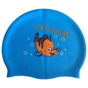 Шапочка для плавания силиконовая с рисунком Dobest RH-С30 (голубая) ― купить в Москве. Цена, фото, описание, продажа, отзывы. Выбрать, заказать с доставкой. | Интернет-магазин SPORTAVA.RU