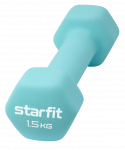 Гантель неопреновая Starfit DB-201 1,5 кг, мятный