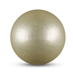 Мяч INDIGO д/худож.гимнастики металлик 300 г IN119 15 см с блеcтками (серебряный)