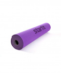 Коврик для йоги и фитнеса Starfit FM-201, TPE, 173x61x0,5 см, фиолетовый/серый