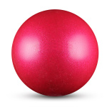 Мяч INDIGO д/худож.гимнастики металлик 300 г IN119 15 см с блеcтками (розовый)
