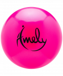 Мяч для художественной гимнастики Amely AGB-301 19 см, розовый