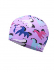 Шапочка для плавания Atemi silicone cap Flower pony, силикон, Цвет: Принт, TSC1FP