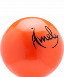 Мяч для художественной гимнастики Amely AGB-301 15 см, оранжевый