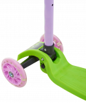 Самокат Ridex 3-колесный Loop, 120/70 мм, зеленый/розовый