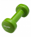 БЕЗ УПАКОВКИ Гантель виниловая Starfit DB-101, 2 кг, зеленый