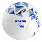 Мяч футбольный ATEMI CRYSTAL JUNIOR, PVC, бел/син/гол, р.5, 7-10лет, р/ш, окруж 68-70