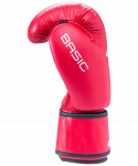 Перчатки боксерские BoyBo Basic, 4 oz, к/з, красный