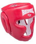 Шлем закрытый Reyvel RV-301, кожзам, красный