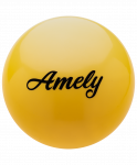 Мяч для художественной гимнастики Amely AGB-101, 15 см, желтый