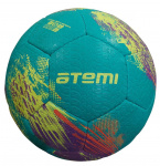 Мяч футбольный Atemi GALAXY, резина, зелен/желт/роз, р.5 , р/ш, окруж 68-70