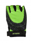 Перчатки для фитнеса Atemi, черно-зеленые