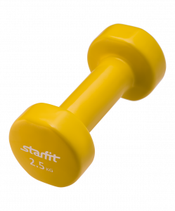 Гантель виниловая Starfit DB-101 2,5 кг, желтый ― купить в Москве. Цена, фото, описание, продажа, отзывы. Выбрать, заказать с доставкой. | Интернет-магазин SPORTAVA.RU