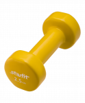 Гантель виниловая Starfit DB-101 2,5 кг, желтый