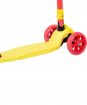 Самокат Ridex 3-колесный Bunny, 135/90 мм, желтый/красный